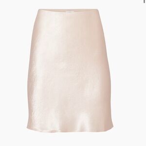Aritzia Babaton slip mini skirt in Denude
